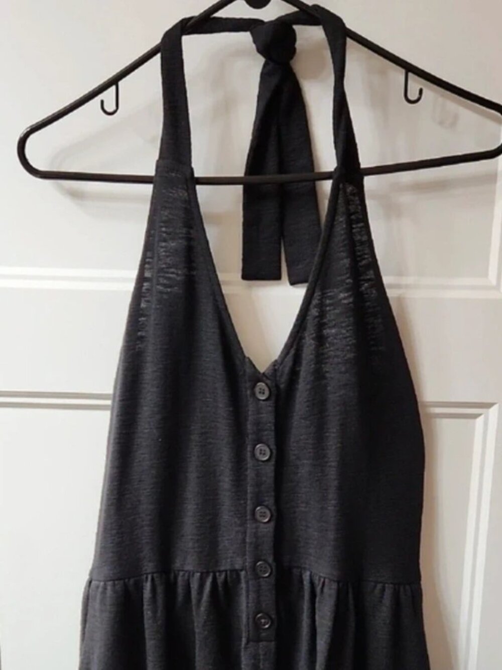Doe & Rae Black Halter Romper - Picture 2 of 5